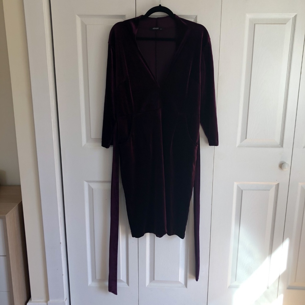 Luxurious Purple eShakti Dress - Picture 4 of 5